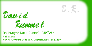 david rummel business card